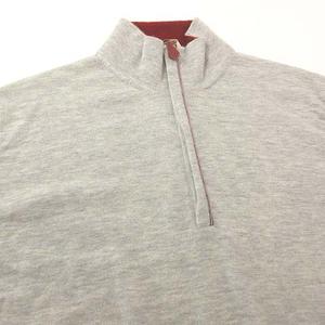 エルメス HERMES カシミヤ100% ハーフジップ ニット カットソー 長袖  