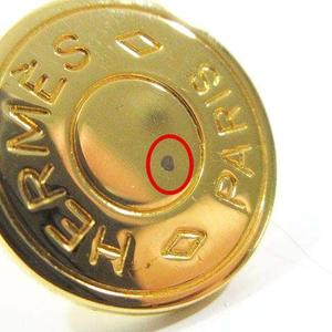 ビックヘッド 美品　HERMES セリエ　カフスリンクス　ゴールド エルメス HERMES セリエ カフスボタン カフスリンクス