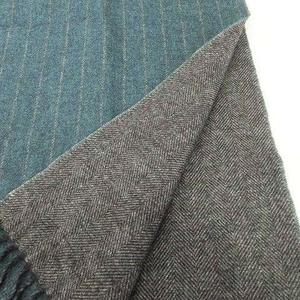 Dunhill ダンヒル カシミヤヘリンボーン ストール フリンジマフラー