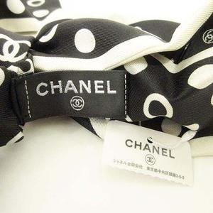 未使用品 シャネル CHANEL タグ付き シュシュ ココマーク シルク 