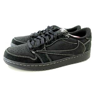 ナイキ NIKE 22年 タグ付き AJ1 LOW x Travis Scott Black Phantom 