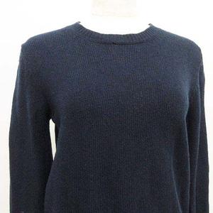 PRADA ネイビー クルーネックニット 長袖 プラダ PRADA 長袖 ニット トップス クルーネック カットソー