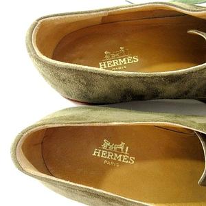 エルメス HERMES カジュアル ドレスシューズ 内羽根 スエード