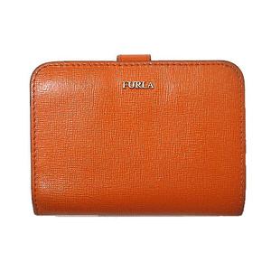 フルラ FURLA 二つ折り財布 バビロン レザー 小銭入れあり オレンジ 