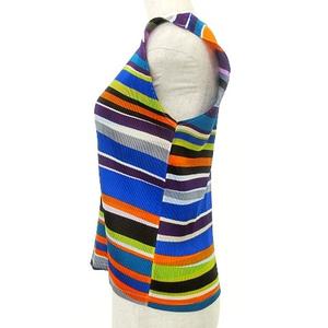 プリーツプリーズ PLEATS PLEASE イッセイミヤケ 美品 マルチボーダー 