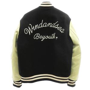 ウィンダンシー WIND AND SEA 3周年記念 Varsity Jacket 袖革 