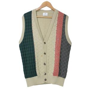 dunhill Sport ベージュ Vネックベスト Lサイズ