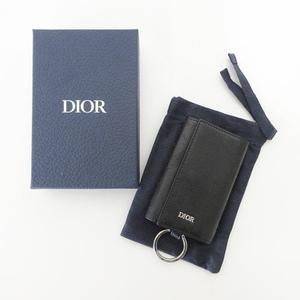 ディオール Dior 美品 オブリーク キーリング キーケース 三
