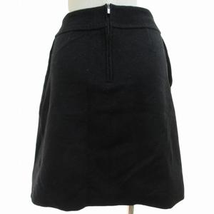 フォクシー FOXEY フレアスカート カシミヤ混 38 M 黒 ブラック /HA