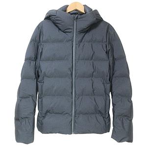 ユニクロ UNIQLO 18AW シームレス ダウンパーカー ジャケット ジップアップ ナイロン M 黒 ブラック X メンズ