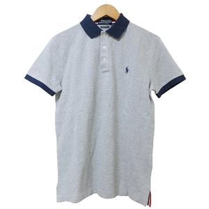 【極美品✨】ポロラルフローレン　長袖ポロシャツ グレー　L 現行タグ付き POLO RALPH LAUREN 長袖Tシャツ ポロ ラルフローレン メンズ
