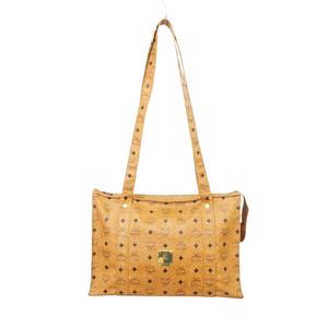 エムシーエム MCM レザー 皮革 ショルダーバッグ カバン 鞄 茶 ブラウン キャメル ☆AA★ レディース