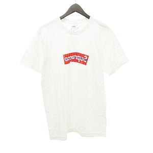 シュプリーム SUPREME × コムデギャルソン COMME des GARCONS 美品 鑑定書付き 17SS BOX Logo Tee ボックス ロゴ Tシャツ 半袖 Mサイズ 白 ホワイト ☆AA★ メンズ