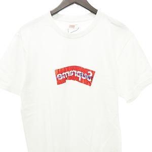 シュプリーム SUPREME × コムデギャルソン COMME des GARCONS 美品 鑑定書付き 17SS BOX Logo Tee ボックス ロゴ Tシャツ 半袖 Mサイズ 白 ホワイト ☆AA★ メンズ