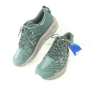 未使用品 ミズノ MIZUNO 美品 タグ付き 箱付き ウエーブムジンLS GTX D1GA250103 スニーカー スポーツシューズ GORETEX 靴 27.0㎝ 緑 グリーン メンズ