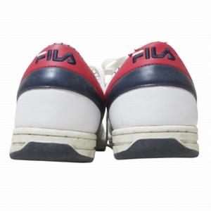 フィラ FILA スニーカー テニス88 ローカット 1VT13057-150 シューズ 靴 ロゴ 皮革 US10 約28cm 白 赤 紺 ■MET1 X メンズ