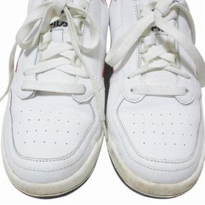 フィラ FILA スニーカー テニス88 ローカット 1VT13057-150 シューズ 靴 ロゴ 皮革 US10 約28cm 白 赤 紺 ■MET1 X メンズ