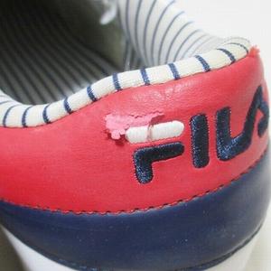 フィラ FILA スニーカー テニス88 ローカット 1VT13057-150 シューズ 靴 ロゴ 皮革 US10 約28cm 白 赤 紺 ■MET1 X メンズ