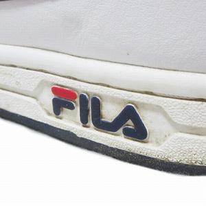 フィラ FILA スニーカー テニス88 ローカット 1VT13057-150 シューズ 靴 ロゴ 皮革 US10 約28cm 白 赤 紺 ■MET1 X メンズ