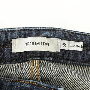 ノンネイティブ nonnative DWELLER 5P JEANS デニム パンツ セルビッジ スリム テーパード ジーンズ 日本製 NN-P2202 2 インディゴ メンズ