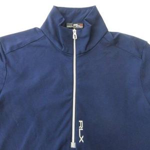 ラルフローレン RALPH LAUREN 長袖 ハーフジップ カットソー スリム XSサイズ 紺 ネイビー ■YHS3 レディース