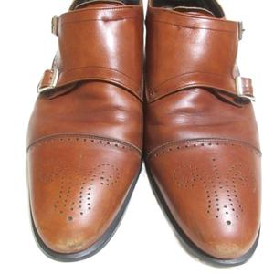 リーガル REGAL ダブルモンク メダリオン 11CR レザー ドレスシューズ