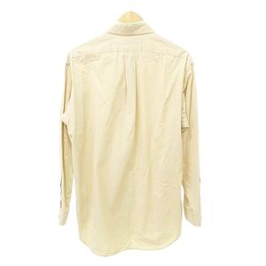 ラルフローレン RALPH LAUREN 美品 長袖 シャツ ブラウス ホース刺しゅう 日本製 Mサイズ ベージュ メンズ