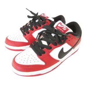 未使用品 ナイキ NIKE BQ6817-600 SB ダンク ロー プロ ジェーパック シカゴ バーシティレッド＆ホワイト スニーカー 23.5cm 赤 レッド レディース