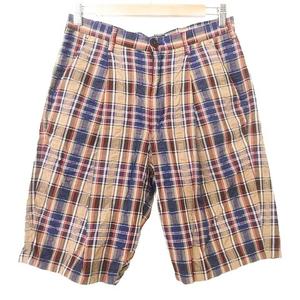 ラブレス LOVELESS チェック ハーフパンツ 薄手ショーツ M マルチカラー ■YHS9 メンズ