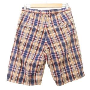 ラブレス LOVELESS チェック ハーフパンツ 薄手ショーツ M マルチカラー ■YHS9 メンズ