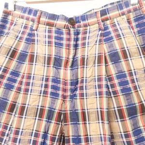 ラブレス LOVELESS チェック ハーフパンツ 薄手ショーツ M マルチカラー ■YHS9 メンズ