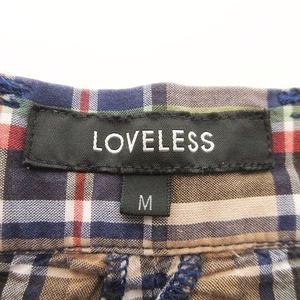 ラブレス LOVELESS チェック ハーフパンツ 薄手ショーツ M マルチカラー ■YHS9 メンズ