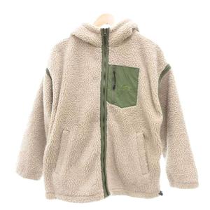 ケルティ KELTY フリースジャケット フーディ ボア F ベージュ 2WAY 袖着脱可能 /NL ■YHS9 メンズ