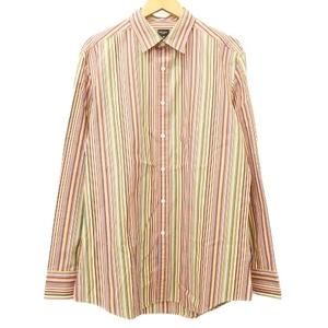 ポールスミス PAUL SMITH マルチストライプ シャツ 長袖 カットソー XL 暖色系マルチカラー メンズ