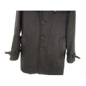 【美品/ライナー有】PS Paul Smith トレンチコート ベルト付 黒 L ポールスミス PAUL SMITH トレンチ コート シングル ライナー