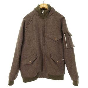 ステューシー STUSSY メルトン ウール ボンバー ジャケット ブルゾン
