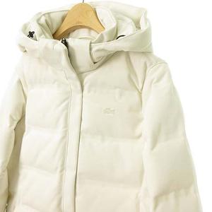 未使用品 ラコステ LACOSTE BF123EL 鹿の子地 ダウン コート 