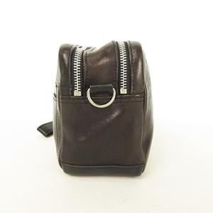 PORTER ダークブラウン レザー ポーチ