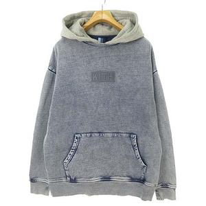 kith two tone indigo hoodie