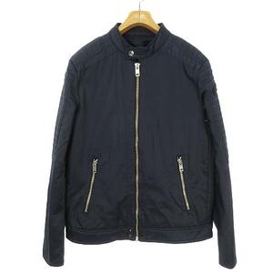ディーゼル DIESEL コットン ナイロン シングル ライダース ジャケット 