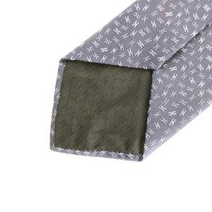 未使用タグ付　箱・袋付　エルメス　ネクタイ　紺・黒　H柄 新品 エルメス ネクタイ 紺 無地 タグ付 箱付 袋付 - メルカリ