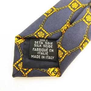 シャネル CHANEL ネクタイ ココ チェーン柄 花柄 総柄 ココ