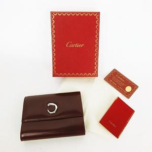 カルティエ　Cartier パンサー　豹　レザー　三つ折り財布　折り財布 カルティエ Cartier パンテール 財布 ウォレット 三つ折り