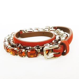 ドルチェ&ガッバーナ ドルガバ DOLCE&GABBANA ベルト クリスタル