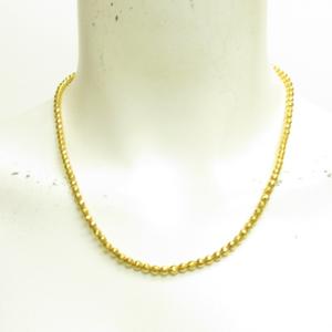 k18 ミラーボールネックレス　新品未使用 ミラーカットボールネックレス K18 幅4mm 60cm
