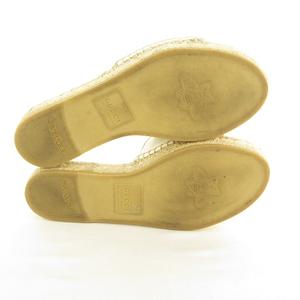 グッチ GUCCI マーモント エスパドリーユ サンダル GGロゴ ゴールド 
