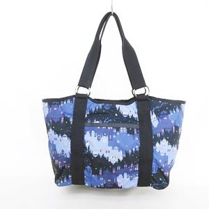 レスポートサックトートバッグミルキーウェイ夜景柄ネイビー大未使用