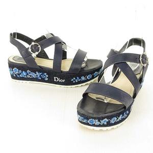 DIOR ストラップサンダル ネイビー・ホワイト