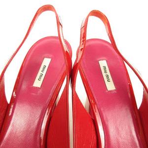 ミュウミュウ miumiu 美品 リボン パンプス サンダル パテント