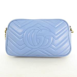 グッチ GUCCI 美品 GGマーモント キルティング スモール ショルダー 